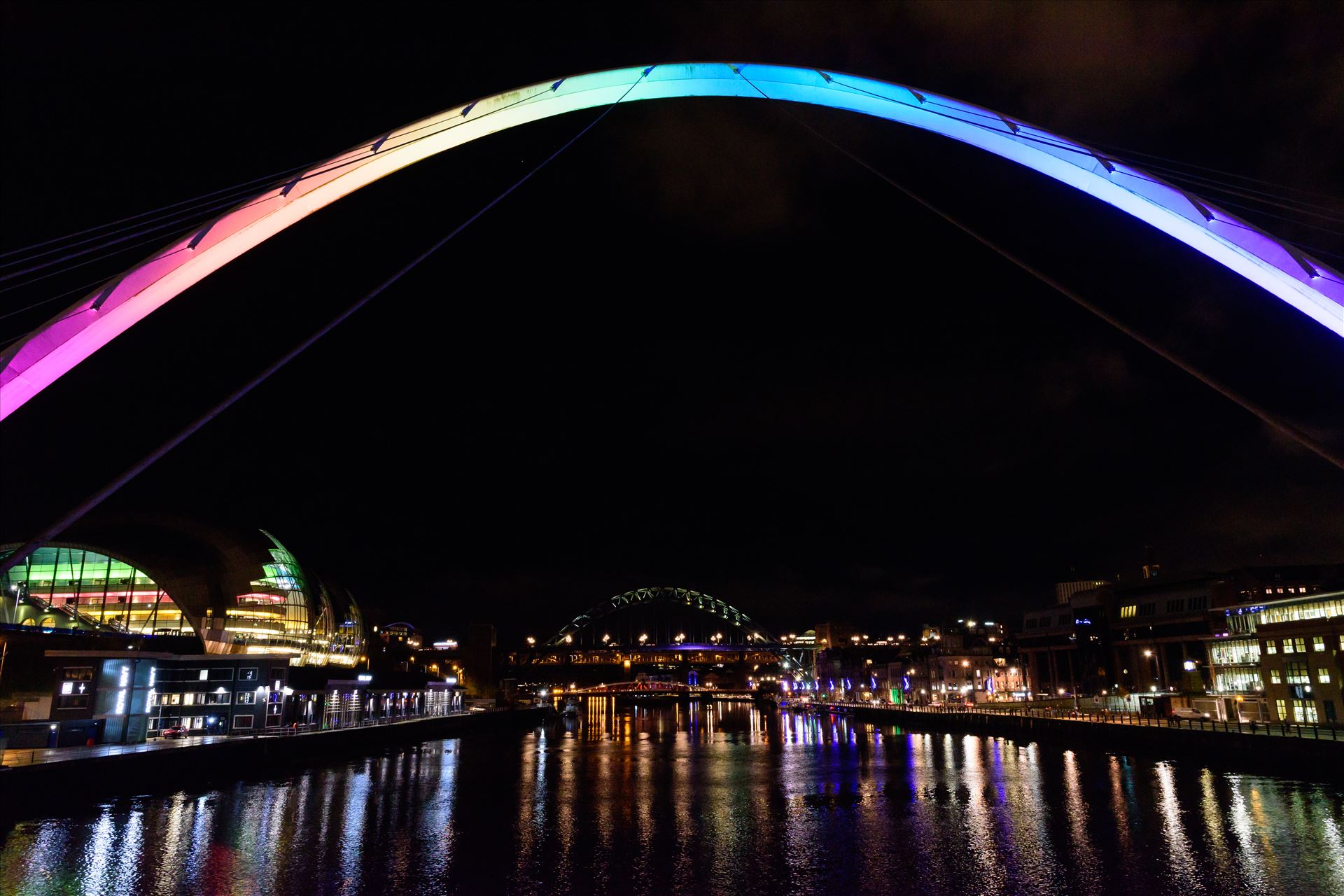 \'Rainbow Bridge; , Newcastle Quayside -  by Graham Dobson Photography