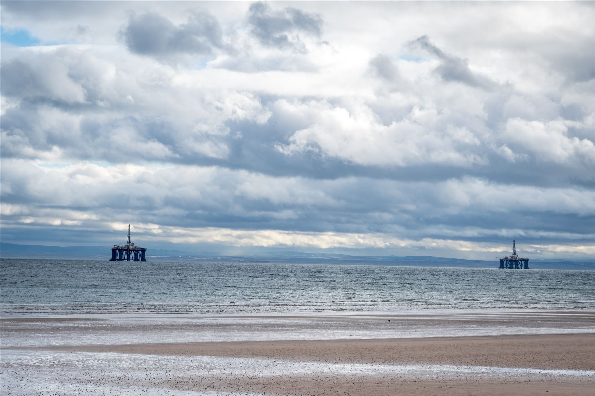 Oil Drilling rigs, off Leven Bay, Scotland -  by Graham Dobson Photography