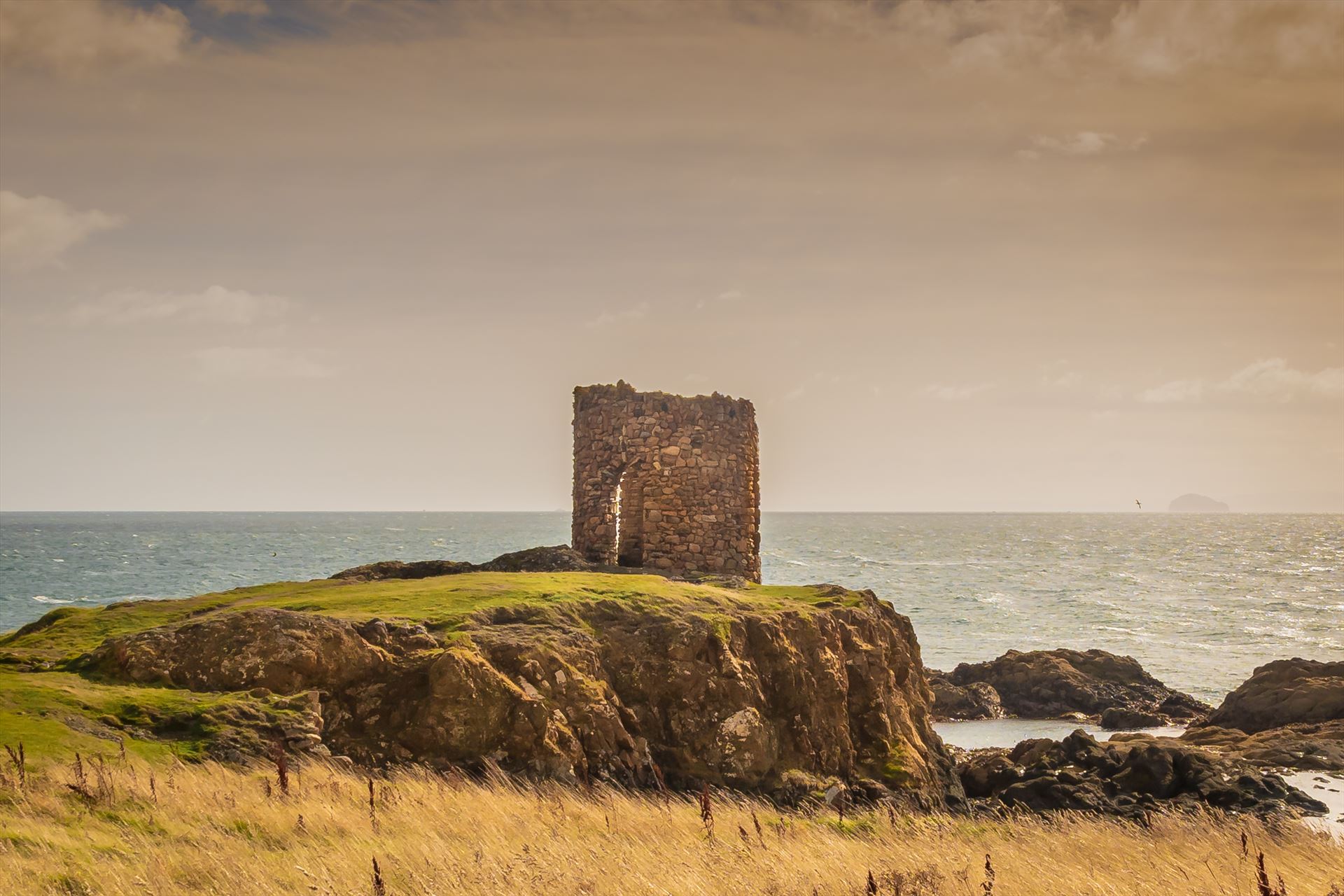 Lady Elie Tower, Elie, Scotland - A changing tower for Lady Anstruther when bathing in the 1770s. by Graham Dobson Photography