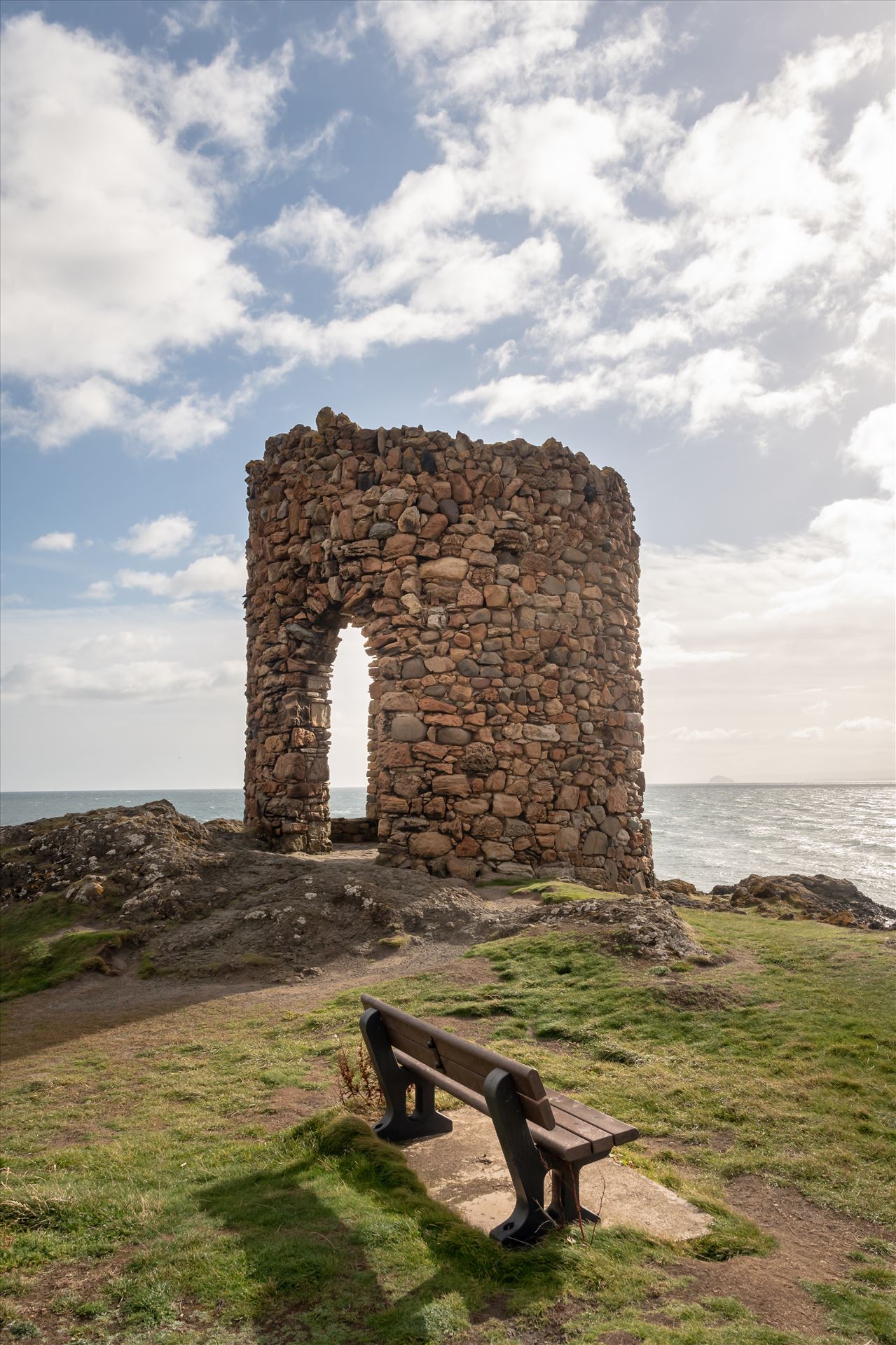 Lady Elie Tower, Elie, Scotland - A changing tower for Lady Anstruther when bathing in the 1770s. by Graham Dobson Photography