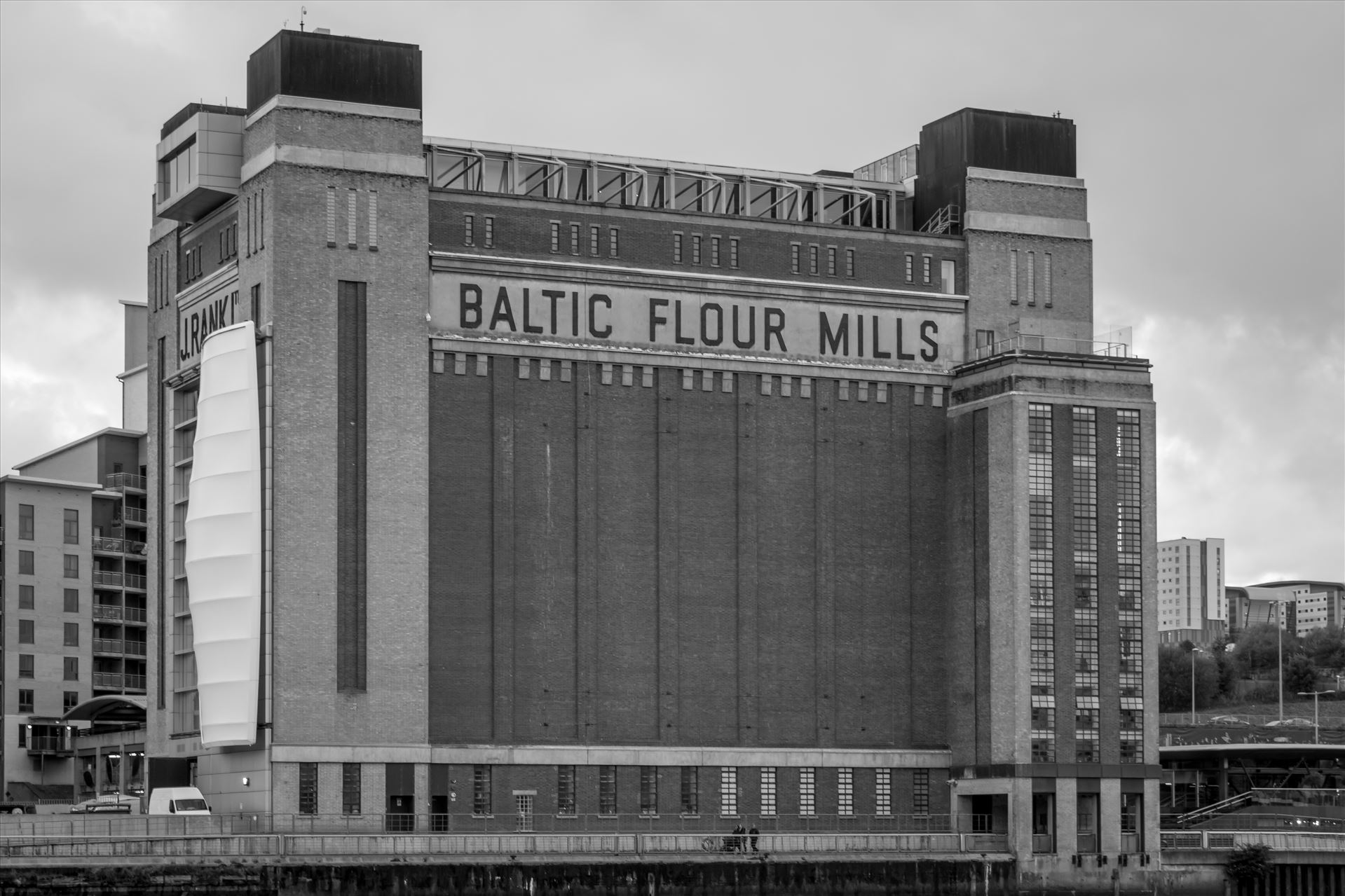 The Baltic, Gateshead Quayside - Housed in the Landmark, J R Rank Flour Mill building, its a major International centre for contemporary art. 2,600 square metres of art space, and boasts a rooftop restaurant with magnificent view of the River Tyne and Quayside. by Graham Dobson Photography