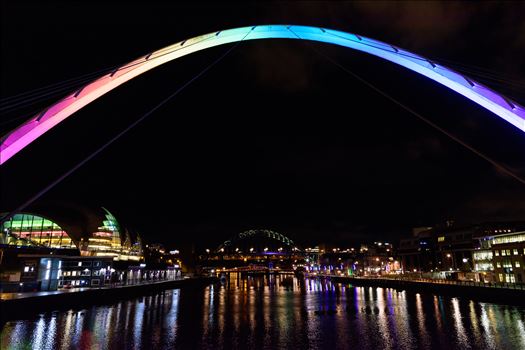 'Rainbow Bridge; , Newcastle Quayside - 